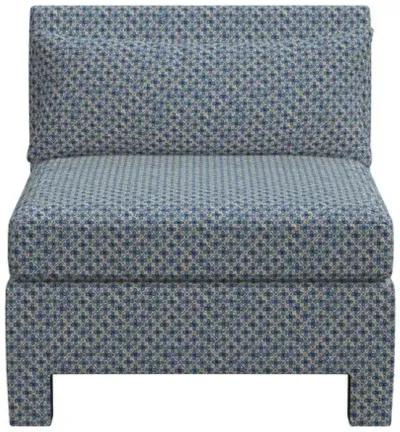 Sameera Armless Chair - Aalap Blue