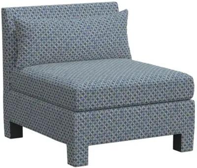 Sameera Armless Chair - Aalap Blue