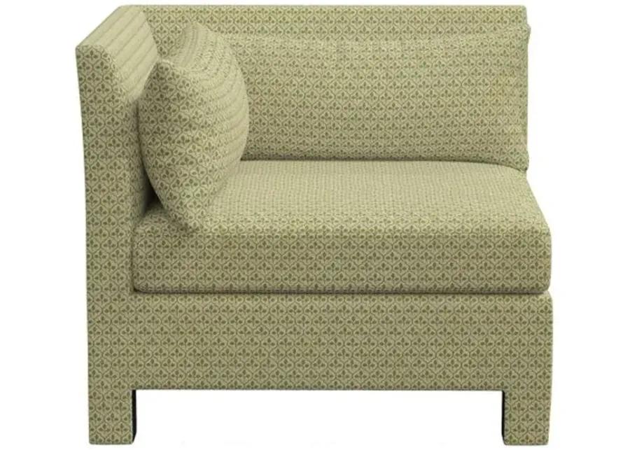 Sameera Corner Chair - Sadhil Moss - Green