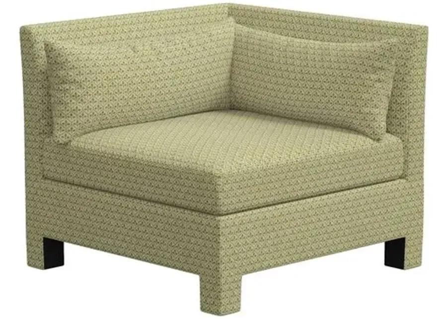 Sameera Corner Chair - Sadhil Moss - Green