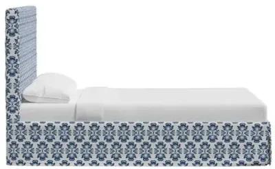 Shona Slipcover Bed - Bamana Lapis - Blue