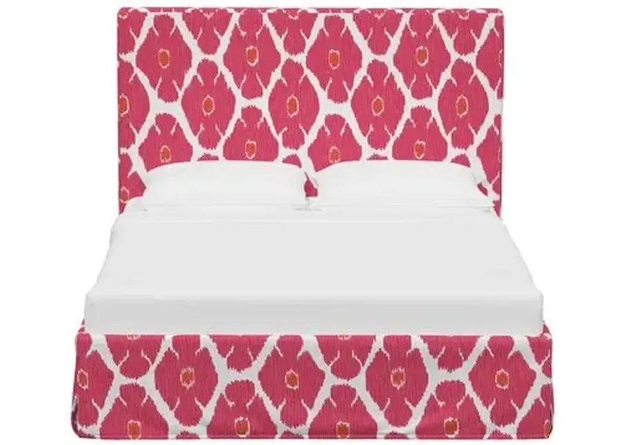 Shona Slipcover Bed - Poppy - Pink