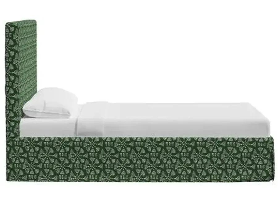 Shona Slipcover Bed - Pratham Green