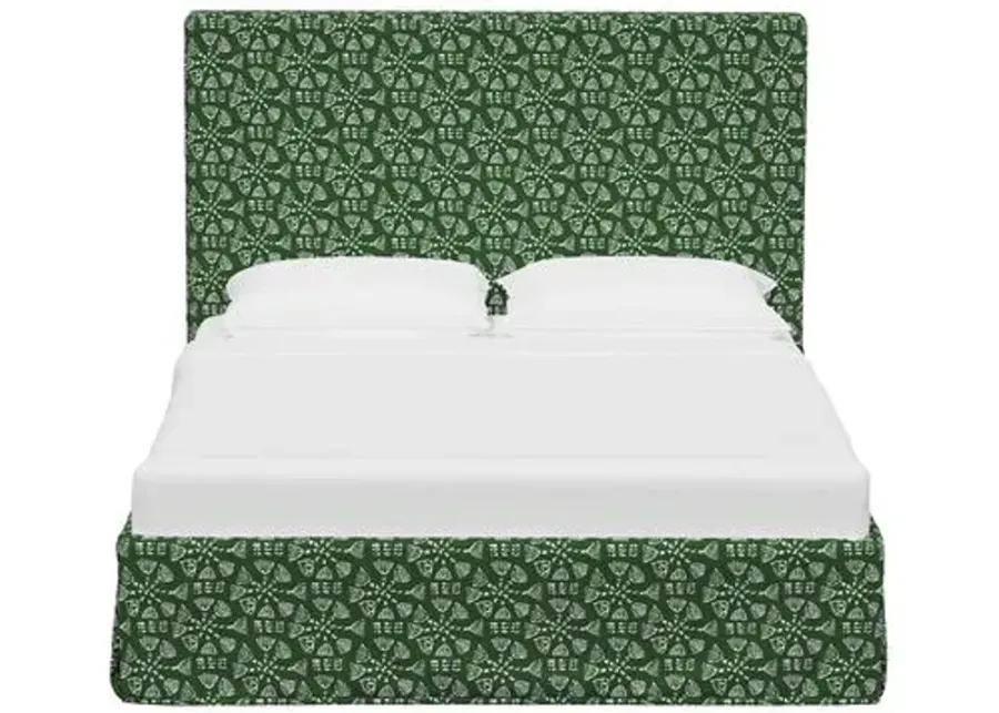 Shona Slipcover Bed - Pratham Green