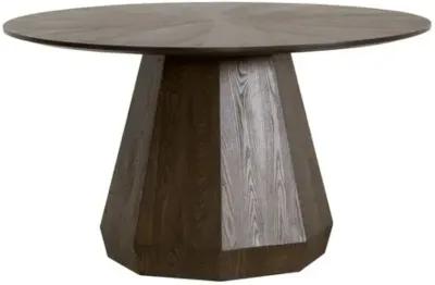 Gavin Round Dining Table - Burnished Brown Ash