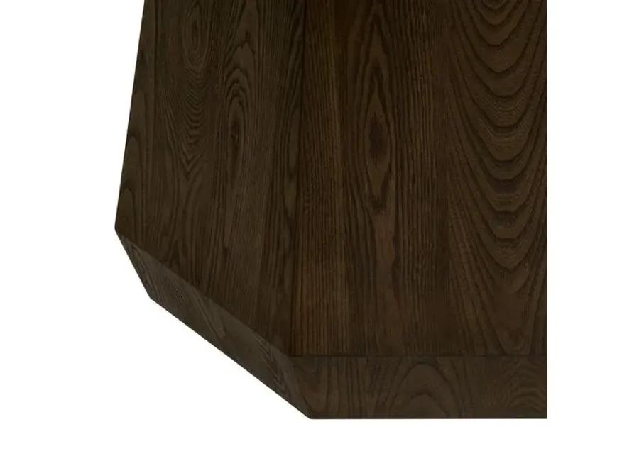 Gavin Round Dining Table - Burnished Brown Ash