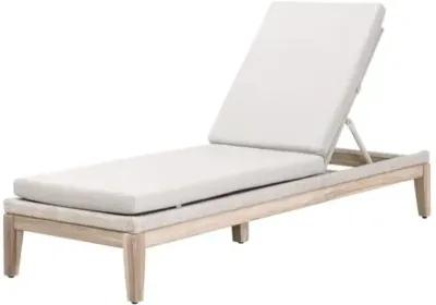 Easton Rope Outdoor Chaise - Performance Pumice/Gray Teak - Comfortable, Sturdy, Stylish