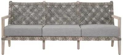 Marcel Outdoor 77" Rope Sofa - Performance Dove/Gray Teak