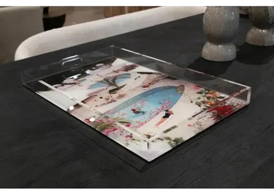 Slim Aarons - Las Brisas Hotel Acrylic Tray - Handcrafted - White