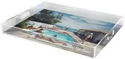 Slim Aarons - Buzios Acrylic Tray - Handcrafted - Blue