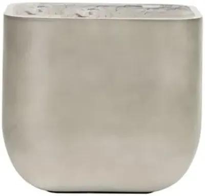 Ivan Square Planter - Grey Concrete - Gray - 17.75hx19.75lx19.75w