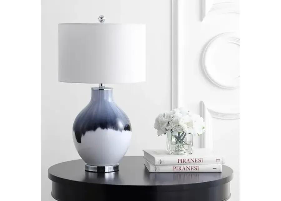 Vale Table Lamp - Blue/White