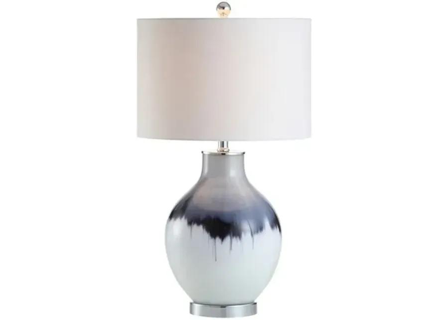 Vale Table Lamp - Blue/White