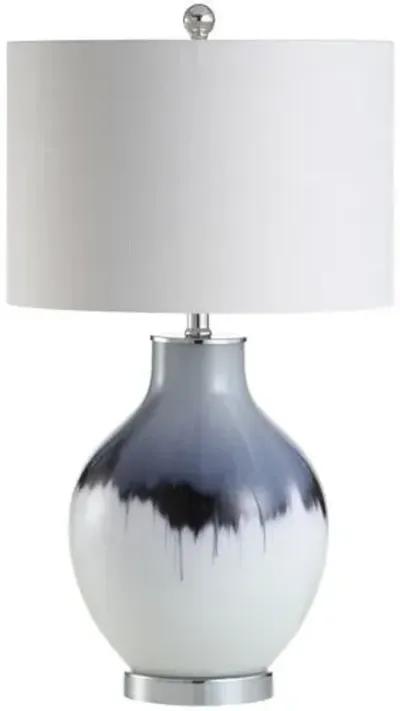 Vale Table Lamp - Blue/White