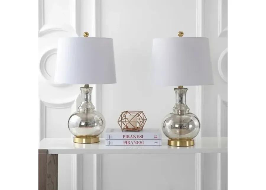 Set of 2 Holland Table Lamps - Silver