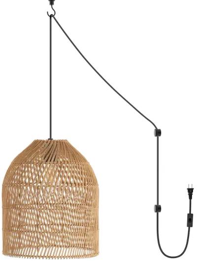 Embry Rattan Pendant - Brown