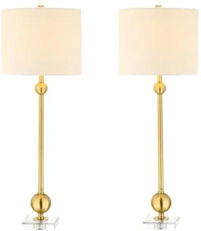 Set of 2 Verity Table Lamps - Brass - Gold