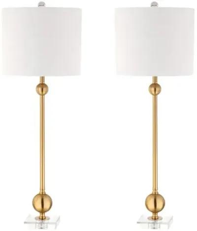 Set of 2 Verity Table Lamps - Brass - Gold