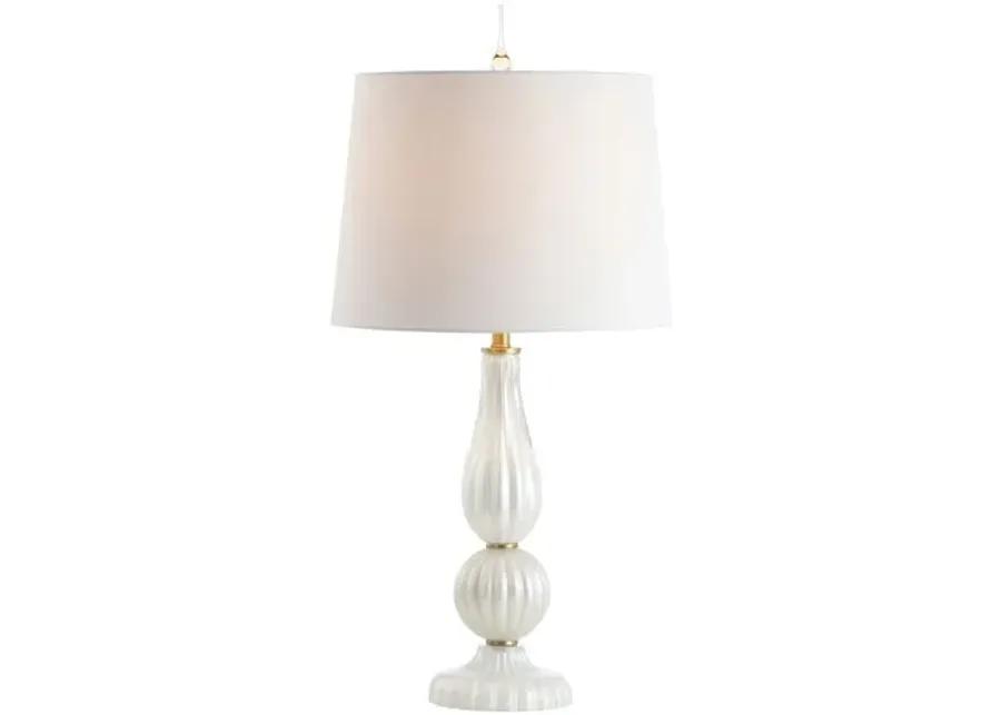 Ryland Glass Table Lamp - White