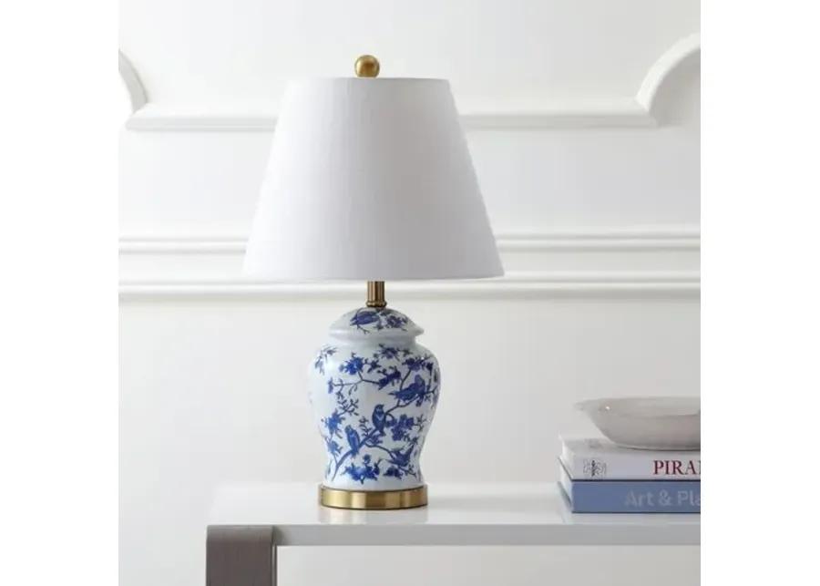 Winston Chinoiserie Table Lamp - Blue