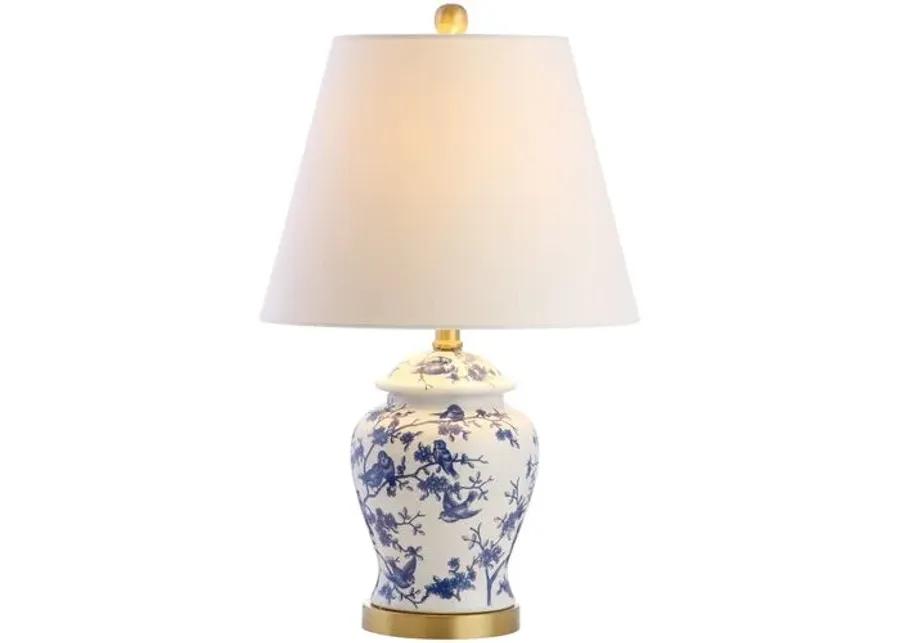 Winston Chinoiserie Table Lamp - Blue