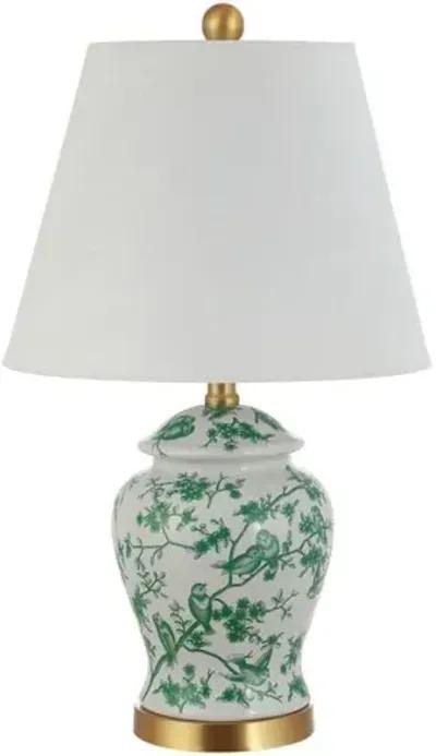 Winston Chinoiserie Table Lamp - Green