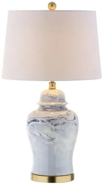 Lucinda Table Lamp - Blue/White