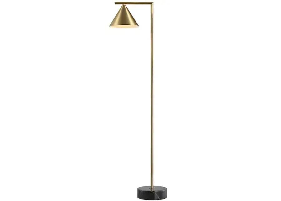 Viktor Marble Floor Lamp - Brass Gold/Black