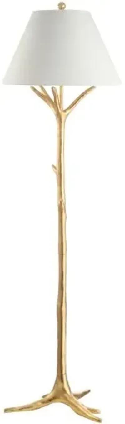 Willow Floor Lamp - Gold Leaf