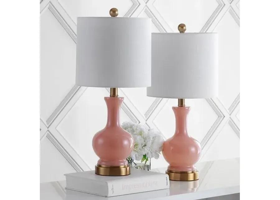 Set of 2 Saskia Table Lamps - Pink