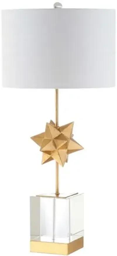 Persephone Starburst Table Lamp - Clear/Gold