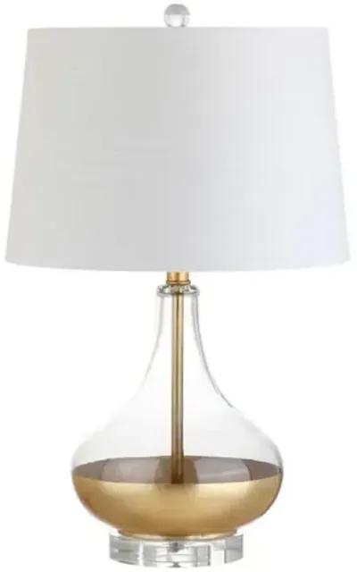 Nova Dipped Table Lamp - Clear/Gold