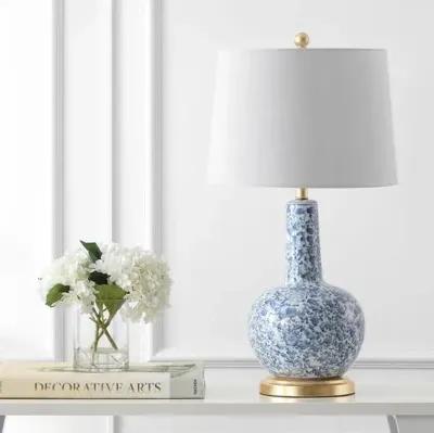 Leonora Table Lamp - Blue/White