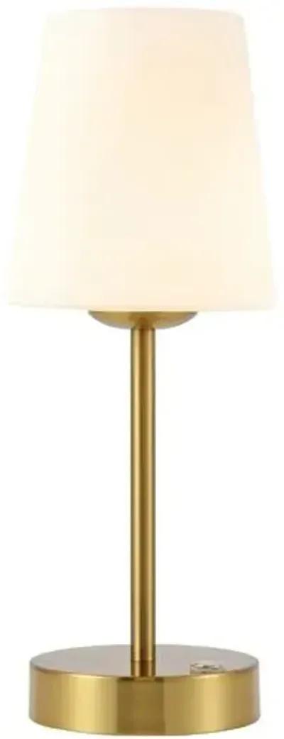 Morgana LED Portable Table Lamp - Gold