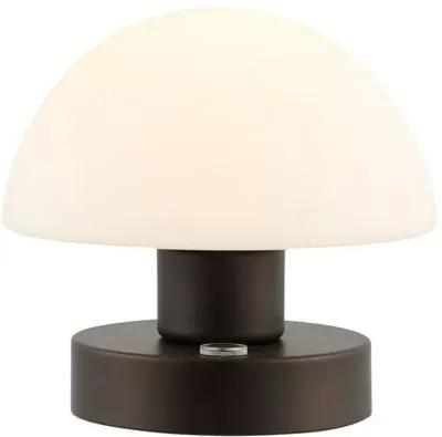 Xen Mushroom Portable LED Table Lamp - Black