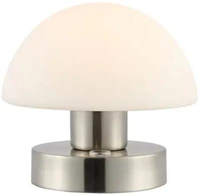 Xen Mushroom Portable LED Table Lamp - Silver