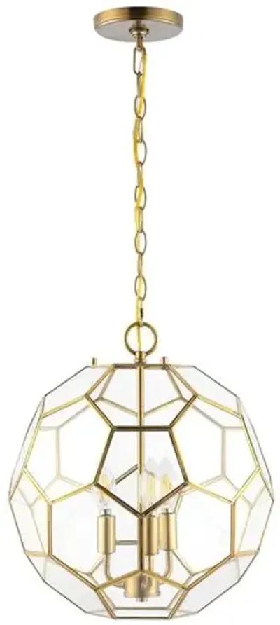 Felicity Hexagon Pendant - Gold