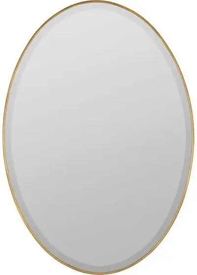 Jessie Oval Wall Mirror - Gold