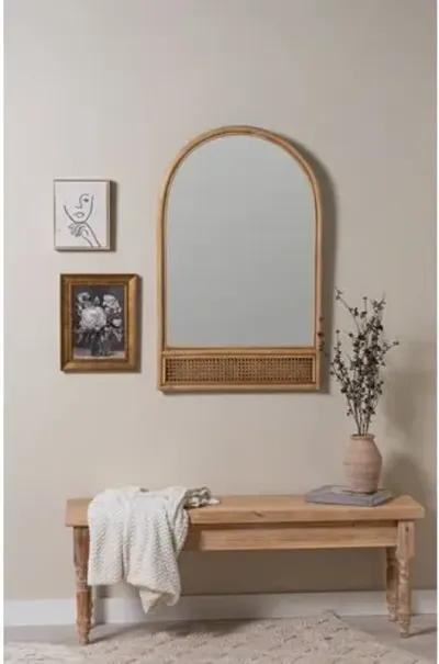 Mila Rattan Wall Mirror - Natural