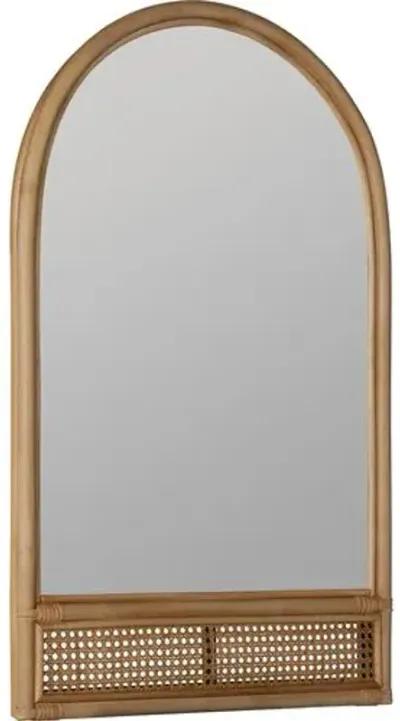 Mila Rattan Wall Mirror - Natural