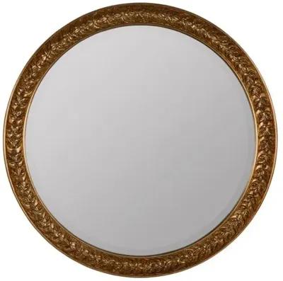 Laurel Round Wall Mirror - Gold Leaf - Erin Gates