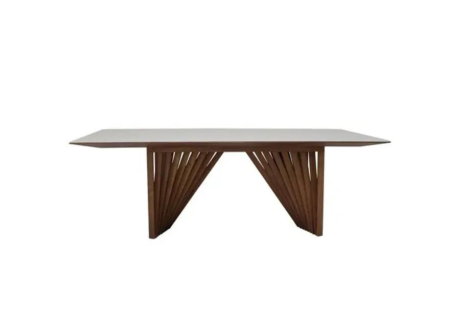 Bexley Lacquered Glass Top Dining Table