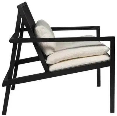 Dean Cane Lounge Chair - Black