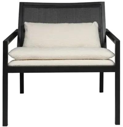 Dean Cane Lounge Chair - Black