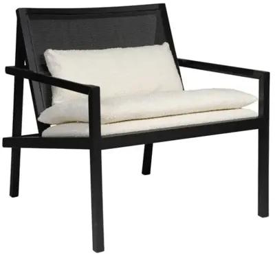 Dean Cane Lounge Chair - Black