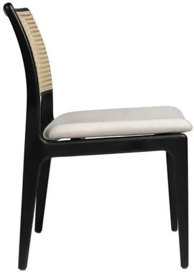 Valerie Cane Side Chair - Black