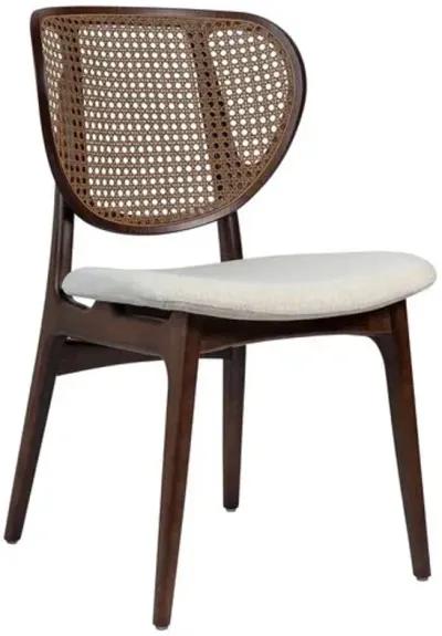 Nina Cane Side Chair - Brown