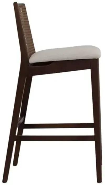 Mateo Cane Barstool - Brown