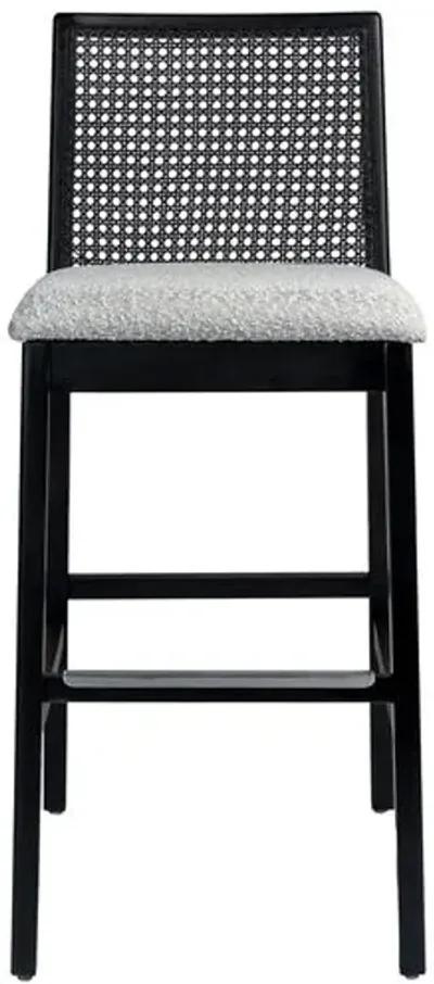 Mateo Cane Barstool - Black