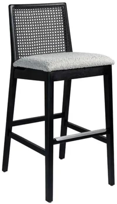 Mateo Cane Barstool - Black